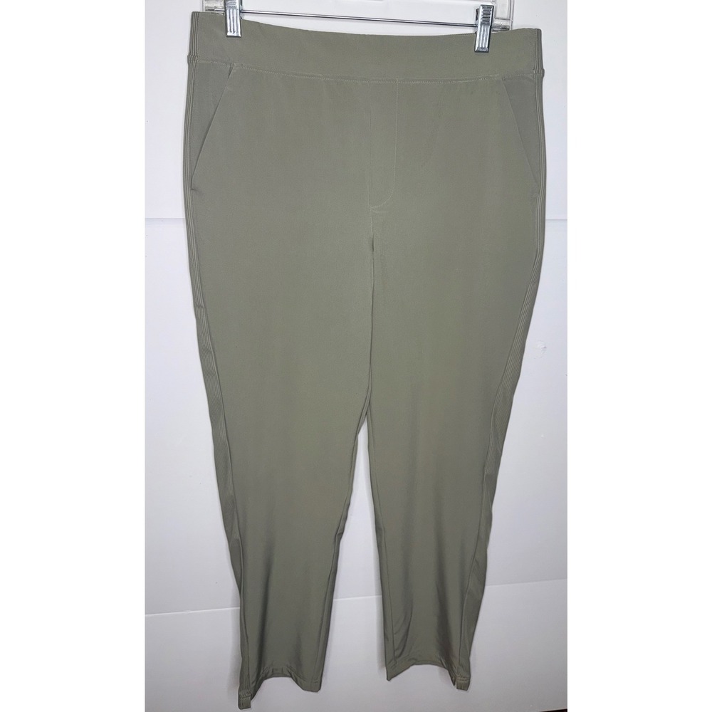 RBX Active‎ Tapered Jogger Pants Womens Medium Sage Green Ribbed Side Sporty